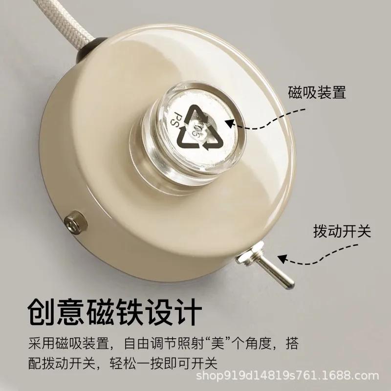 Светодиодный настенный светильник Nordic Minimalist Iron Art Вращающиеся настенные бра Спальня Гостиная Кабинет Домашнее декоративное освещение Светильники