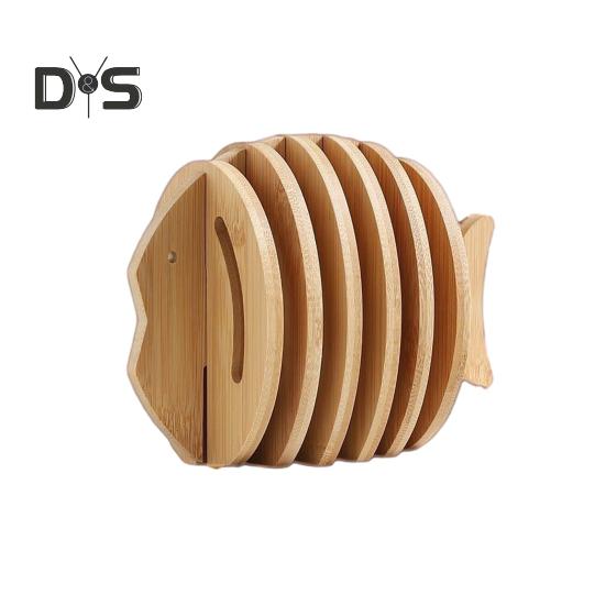 Деревянный набор теплоизоляционных подставок в виде животных, нескользящие подставки под горячее, не дающие ожогов, 3D-подставки в форме животных для кастрюль и чайников