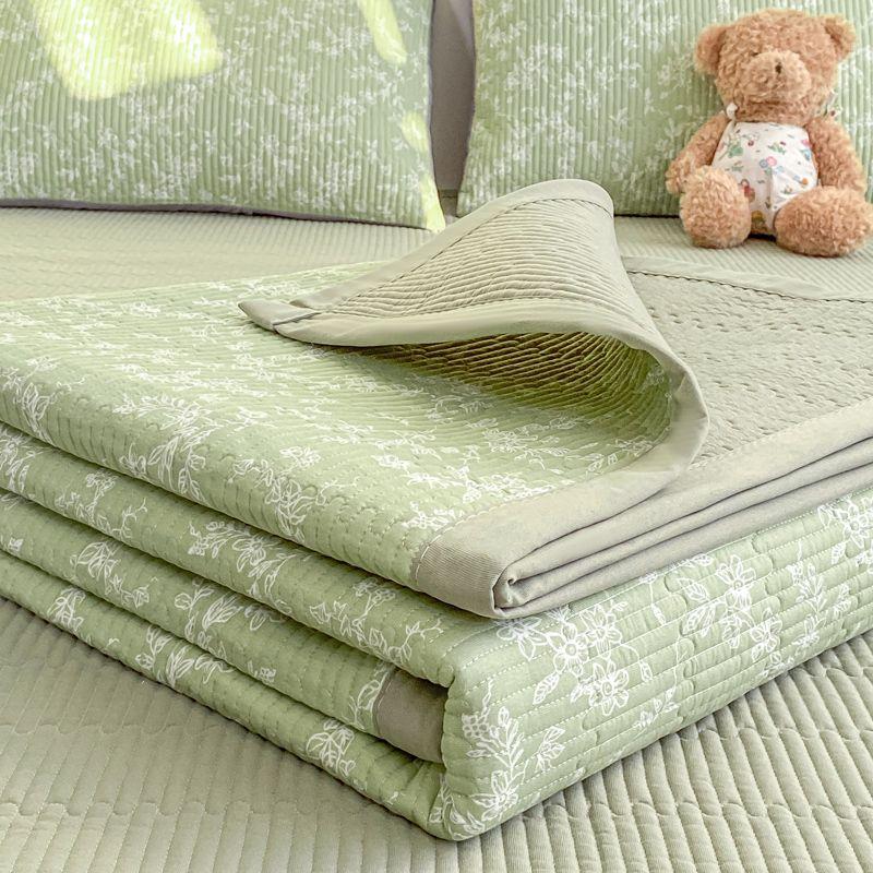 Double Layer Gauze Bed Cover Household Anti Slip Thickened Cotton Bed Single Piece Kang Cover Four Season Mattress