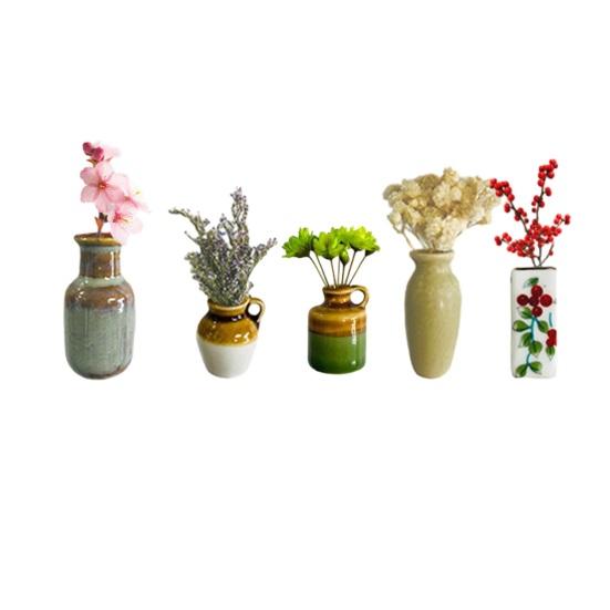 5/7/8 шт. Мини-керамическая ваза Магнит на холодильник Дом Офис Кухня Шкаф Холодильник 3D Миниатюрная ваза для цветов Горшок Магнитное украшение Орнамент