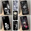 Готический Модный Чехол для Телефона с Черепом для iPhone 11 12 13 14 15 16 Pro Max 12 13 Mini X XR XS MAX 14 Plus Чехол