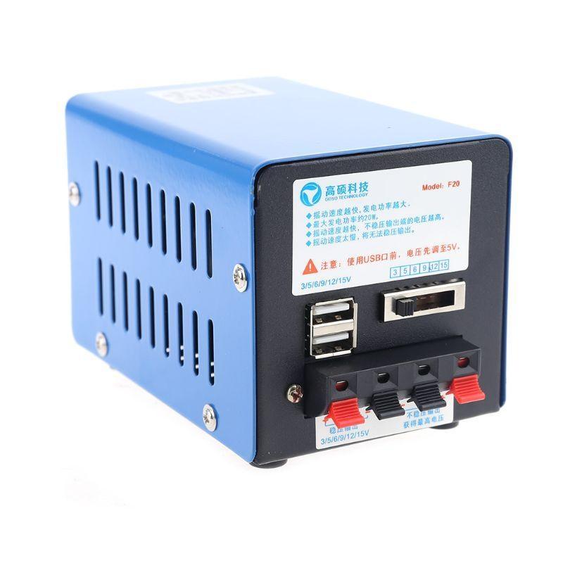 20 Вт Ручной генератор USB с рукояткой Портативный генератор с рукояткой Простой в использовании