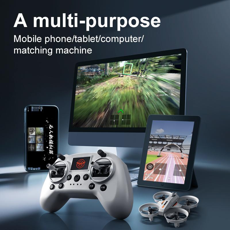 Мини S2 Дрон RC Симулятор полета Пульт дистанционного управления DRL AI Дрон FPV Фиксированная высота зависания Трюковой переворот Дрон Игрушка Симулятор полета