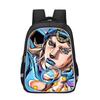 JoJos Bizarre Adventure Kids School Backpack Cartoon Anime Bag Boys Girls 3-4 Grade Lightweight Ergonomic Oxford Fabric