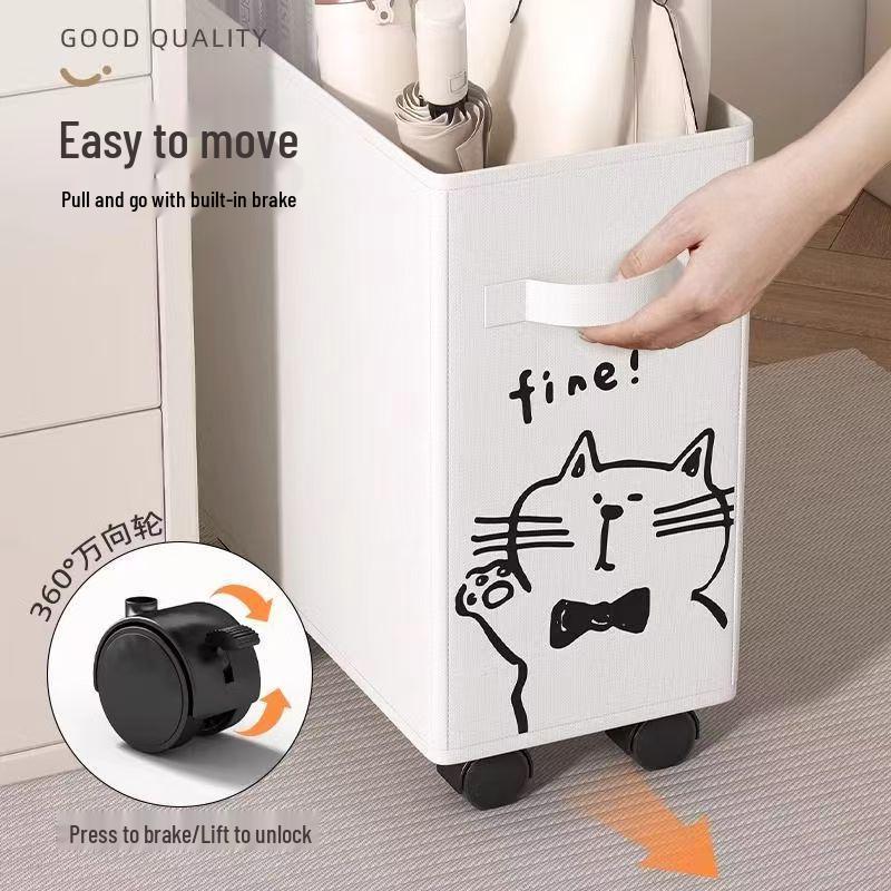 Подвижная корзина для хранения под столом на колесиках - Идеально для офиса или общежития.