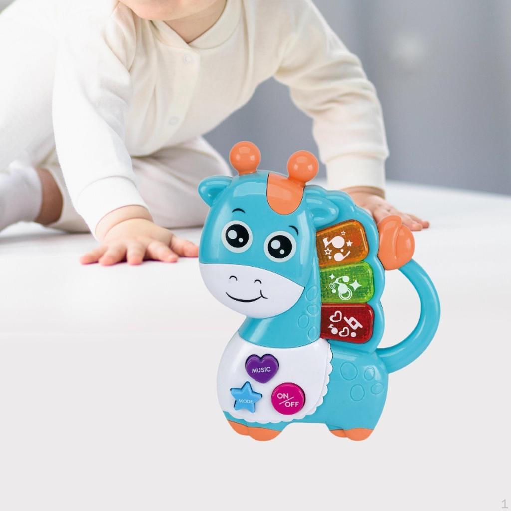 Игрушка-пианино в виде животных для детей в возрасте 12-18 месяцев, музыкальная игра для малышей