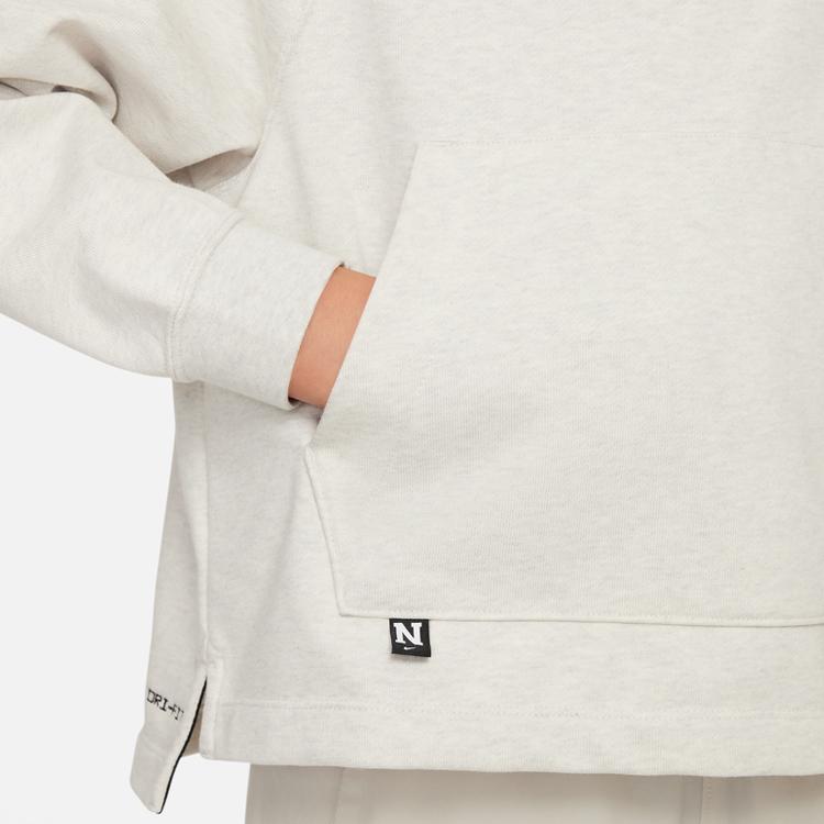 Nike Худи для тренировок из трикотажа с однотонным логотипом для детей Light-Bone DX5374-072