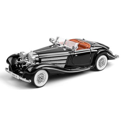 1/32 масштаб Mercedes Benz 1936 500K винтажный автомобиль литой металлический масштабный автомобиль миниатюрная машинка звук и свет детская игрушечная машинка транспортное средство
