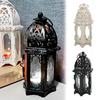 Iron Art Candlestick Glass Ambience Candle Holder Ornaments Home Decor