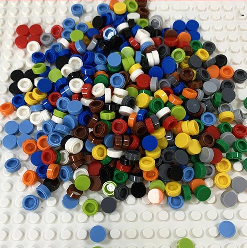 200 шт./лот плитка 1x1 круглый специальный кирпич MOC строительный блок мелкие детали кирпичей совместимы с 98138 игрушками