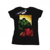 Womens/Ladies Red Hulk Vs Green Hulk Cotton T-Shirt