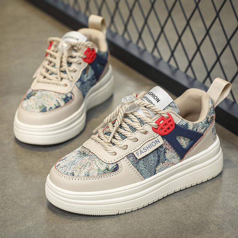 Обувь для мальчиков осень-зима 2025 новая кожаная детская спортивная обувь для детей среднего и старшего возраста зимняя красивая модная крутая обувь для скейтборда для мальчиков