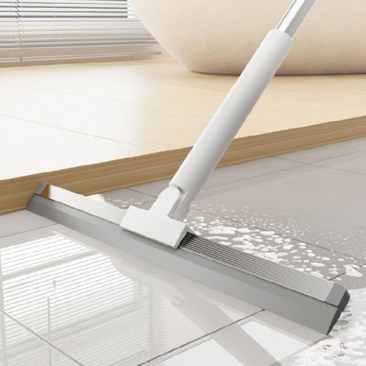 Эргономичная швабра для ванной комнаты, силиконовый скребок для пола, скребок для плиточного пола, компактный дизайн, устойчивая конструкция
