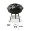 Standing Barbecue Ø35.5x40cm 3 Legs. Black Edm Color