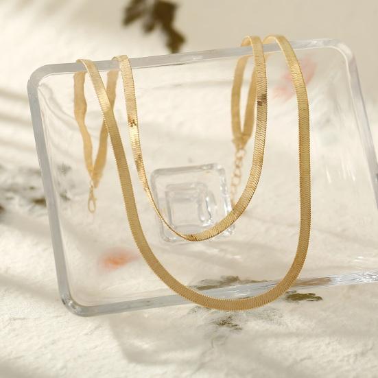 Женское колье-колье, многослойное плоское ожерелье со змеиной костью, регулируемая удлиненная цепочка-колье, ожерелье, ювелирные аксессуары