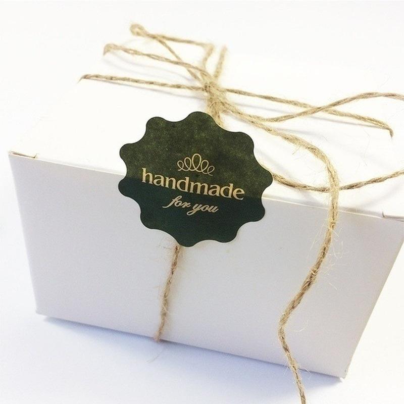 12 листов винтажной цветочной круглой волнистой крафт-бумаги «ручная работа для вас» наклейка-печать для изделий ручной работы «сделай сам» многофункциональный подарок