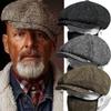 Классическая шляпа для мужчин Кепки Винтажная Ретро Твидовая Берет Peaky Blinders Кепка с козырьком Уличные шляпы для женщин мужчин