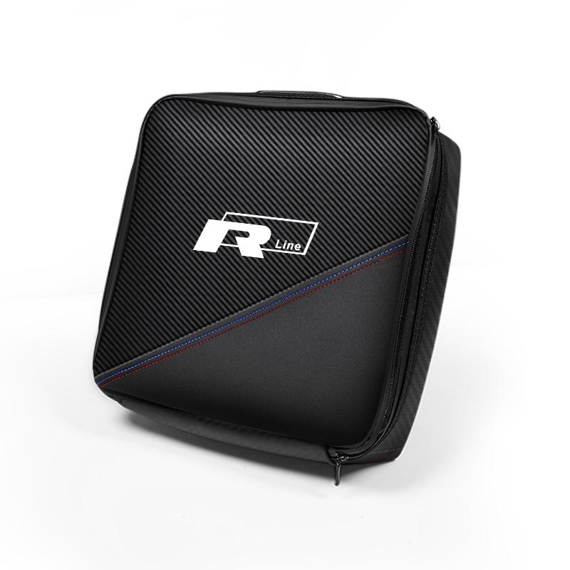 Car Charging Gun Leather Bag Storage Box Auto Accessories For VW Golf Polo Amarok T5 Phaeton Teramont ID3 Tiguan T-Cross Hub Cap EE1