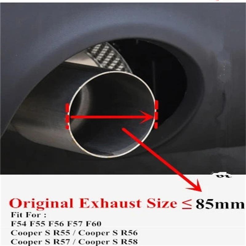 1 шт. Для Mini Cooper F54 F55 F56 F57 R60 R61 F60 R55 R56 R57 R58 R59 S JCW Карбоновая насадка на выхлопную трубу Автоаксессуары