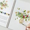 Watercolor Workbook for Beginners 12 Colors Watercolor Paint Set Garden Christmas Autumn Winter Watercolor Book for Kids Adults Teens