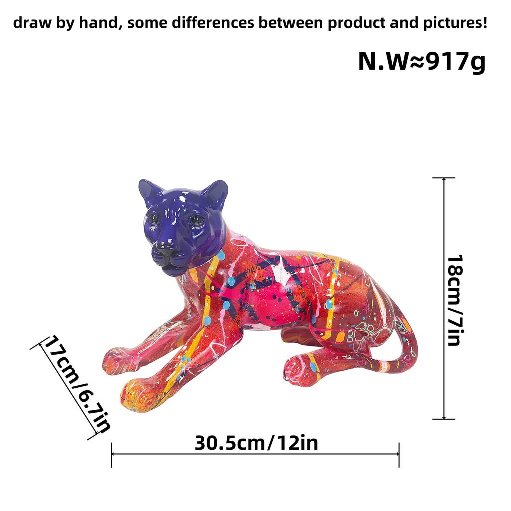 Современный простой стиль лежащая статуя леопарда смоляные украшения для дома гостиная элитная гостиная вход украшение подарки