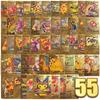 55Pcs Gold Foil Assorted Cards Pokemon Cards Collection H15