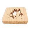 LED Light 3D Wood Light Warm White Lamp Wooden Night Lights Cat 3D Wood Light  Living Room Decor
