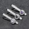 Men's Creative Crystal Zircon Diamond Triangle Tie Clip