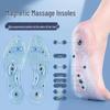 Pack of 8 Magnetic Massage Insoles, Soft PVC, Cuttable, Shock Absorbing, for Men & Women, Acupoint Foot Therapy