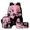 Kpop Охотник на ведьм Группа Школьная сумка Высококачественная Печать Повседневный Межграничный Легкий Рюкзак Одна Штука Волосы