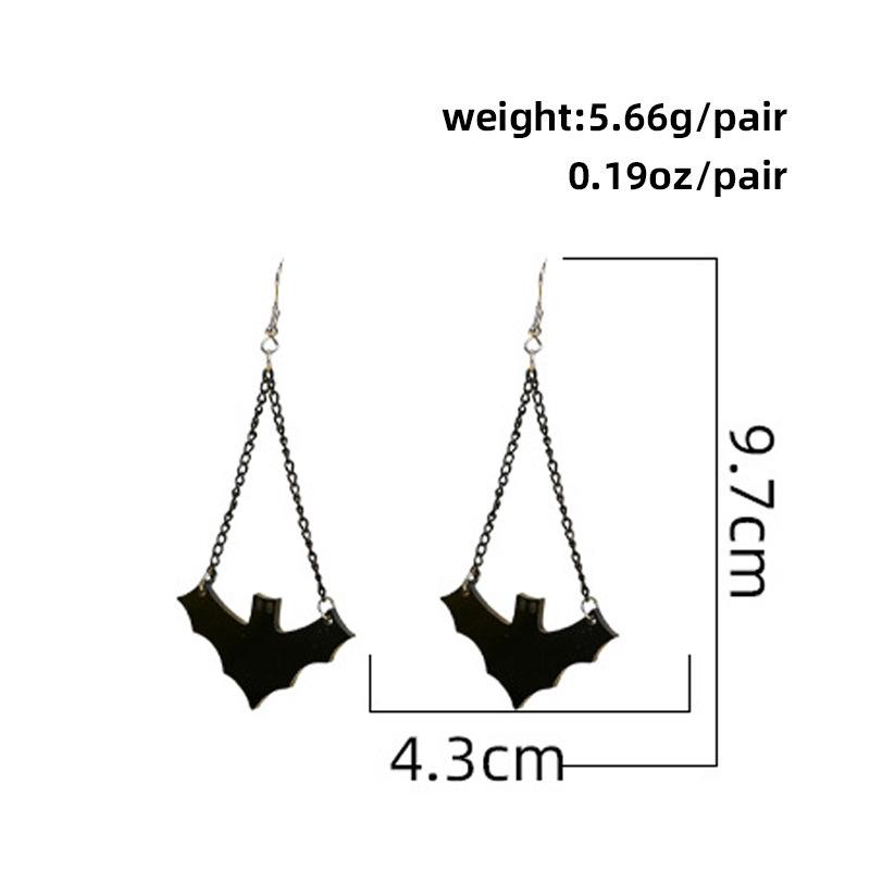 Halloween Earrings Skull Spider Pumpkin Ghost Black Cat Spooky Funny Women Jewelry