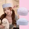 New Stripe Cosplay Sailor Hat Comfortable Lightweight Stage Performance Hat Thin Breathable Beret Unisex
