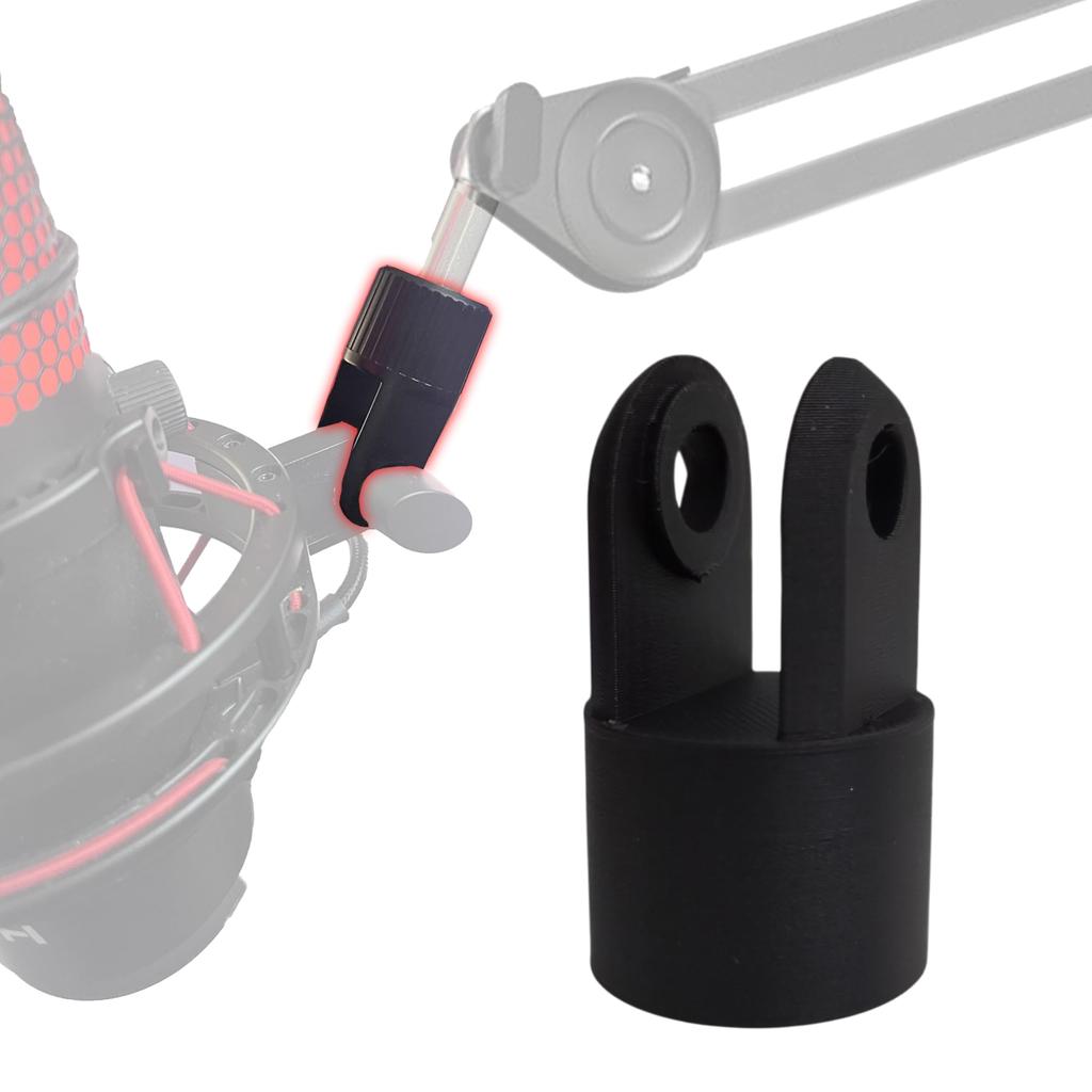 NemRily for Quadcast QuadCastS DuoCast Mount Adapter Microphone Arm Adapter Microphone Stand Adapter (Black, 5/8 Standard)