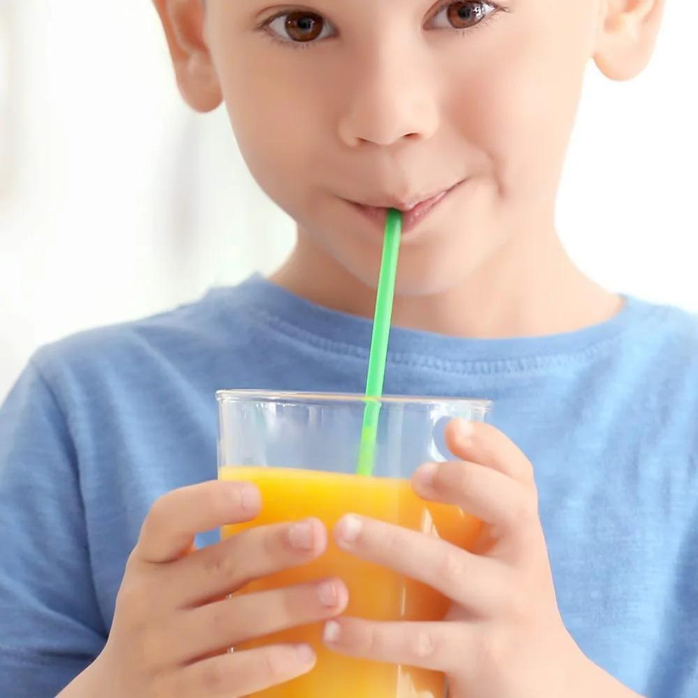 300PCS Colorful Plastic Disposable Large Drinking Straws For Pearl Bubble Milk Tea Smoothie Drink Party Supplies Bar Accessories