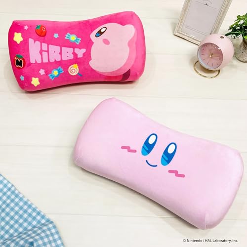 Подушка для поясницы из пенополиуретана с эффектом памяти MORIPiLO Kirby (Мини-подушка для отдыха) Мягкая и приятная на ощупь, плюшевая игрушка, подушка для сна. (Сладких снов, розовый), 16x33x8см, Ch
