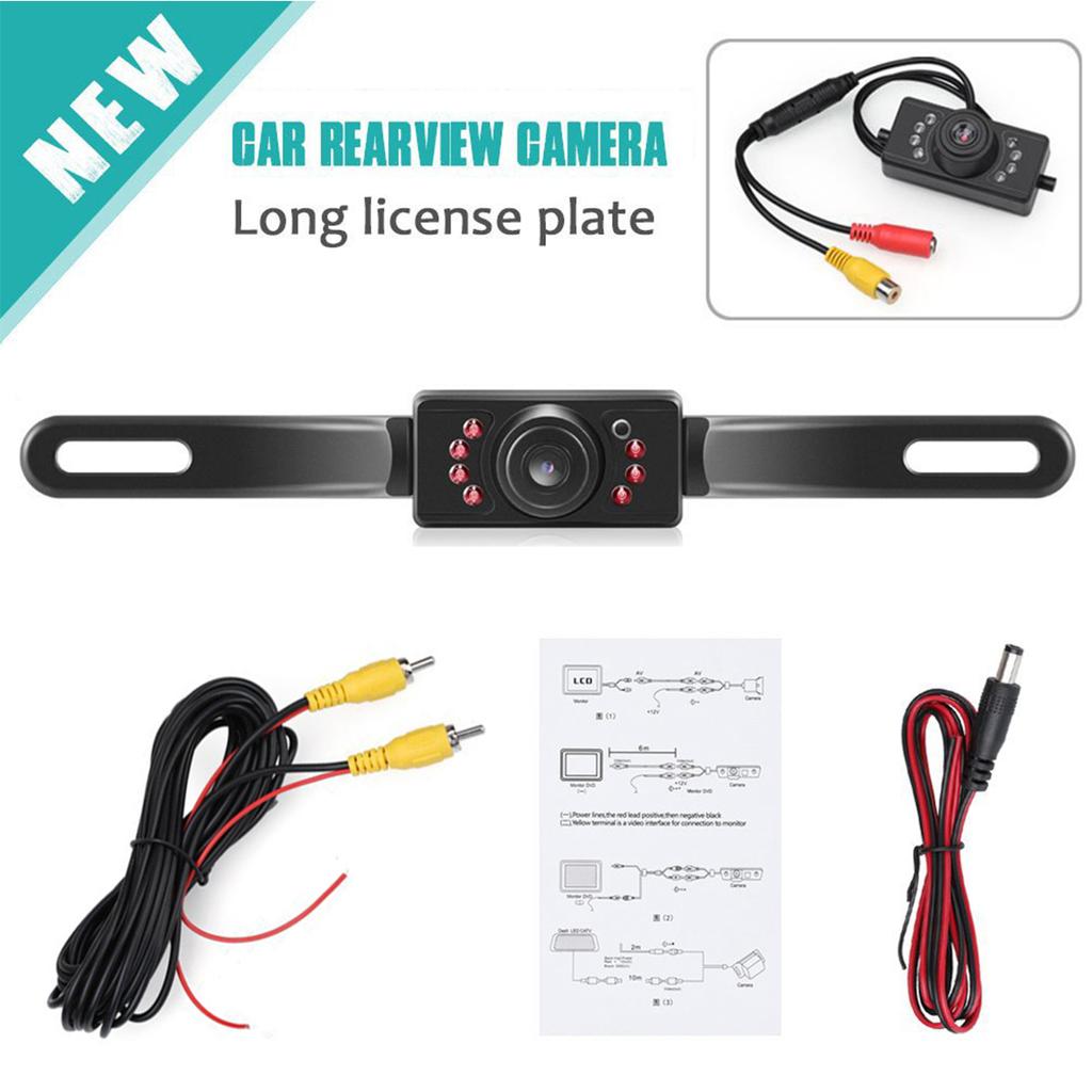 Car HD Night Vision License Plate Rear View Camera Reversing Camera Parking Line Waterproof IP69 Trunk Camera Suitable for Car
