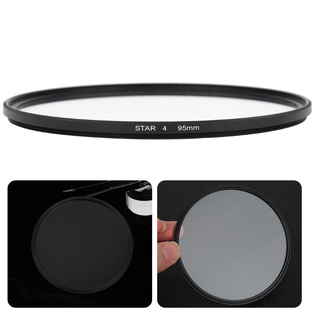 Junestar Star Filter 95mm 4Line Starlight Night Photography Shooting for Nikon Lens