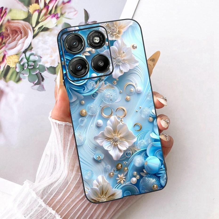 Модный Чехол с Буквой для Телефона Motorola Moto G77 G67 Задняя Крышка Для MOTO G67 G77 5G Мягкие Черные Силиконовые Чехлы