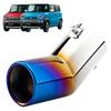 MORASTYLE Muffler Cutter for Suzuki Hustler HUSTLER Single Stainless Steel Mirror Plated MR31S MR41S MR52S MR92S Custom Parts (Blue)