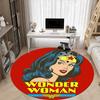 1 шт. Круглый ковер Wonder Woman для офиса, под офисные стулья, в спальню, гостиную, домашний декор, Декор для комнаты, Доступен в различных размерах