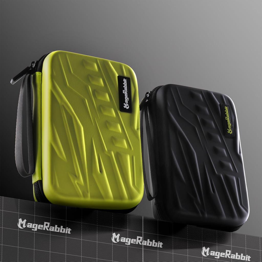 MageRabbit Dart Case, Holds 6 Darts, Includes Storage for Tips, Shafts, and Flights (Black)