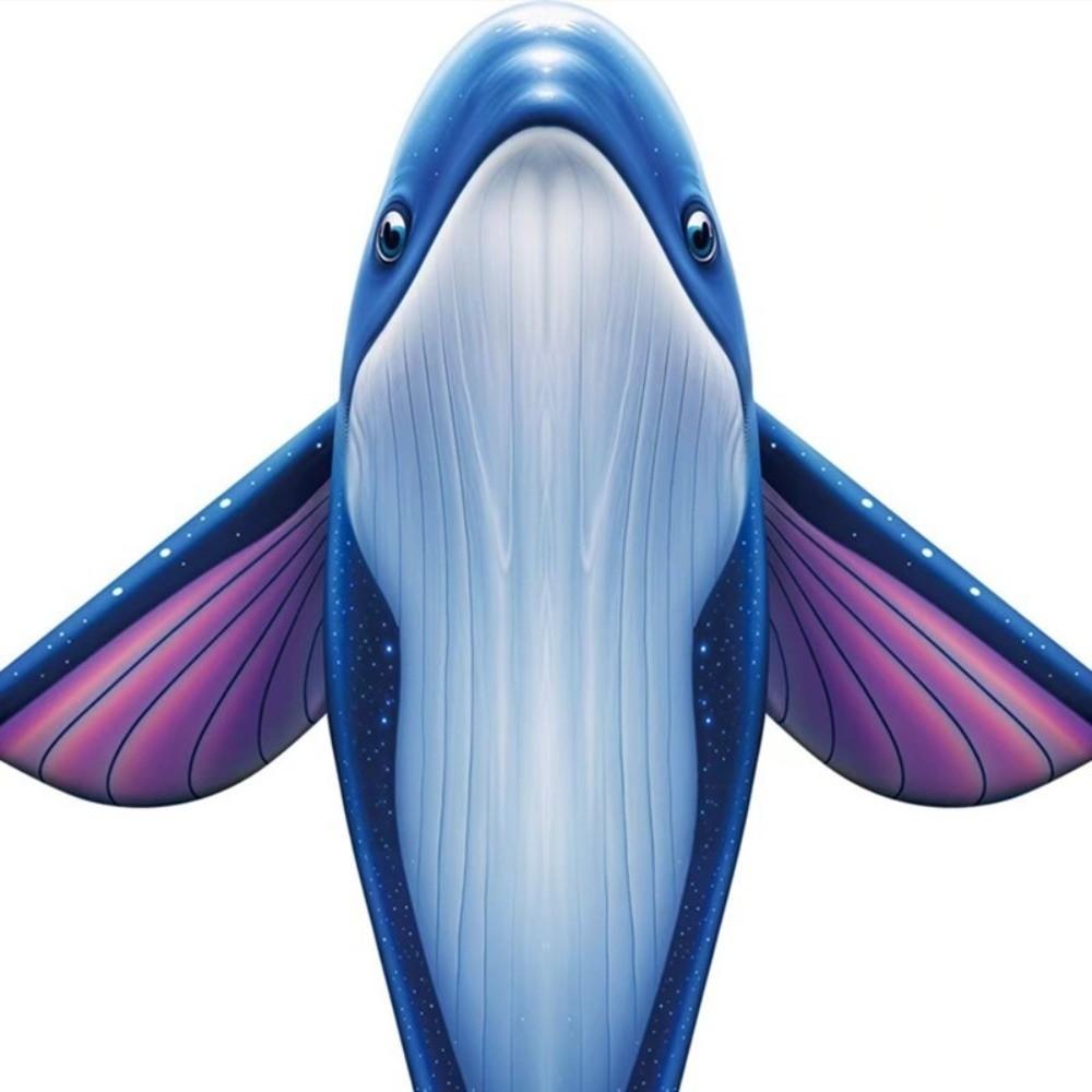 Marine Animal Giant Blue Whale Kite Good Flying Children's Kite New Flying Fish Kite Sports Fun