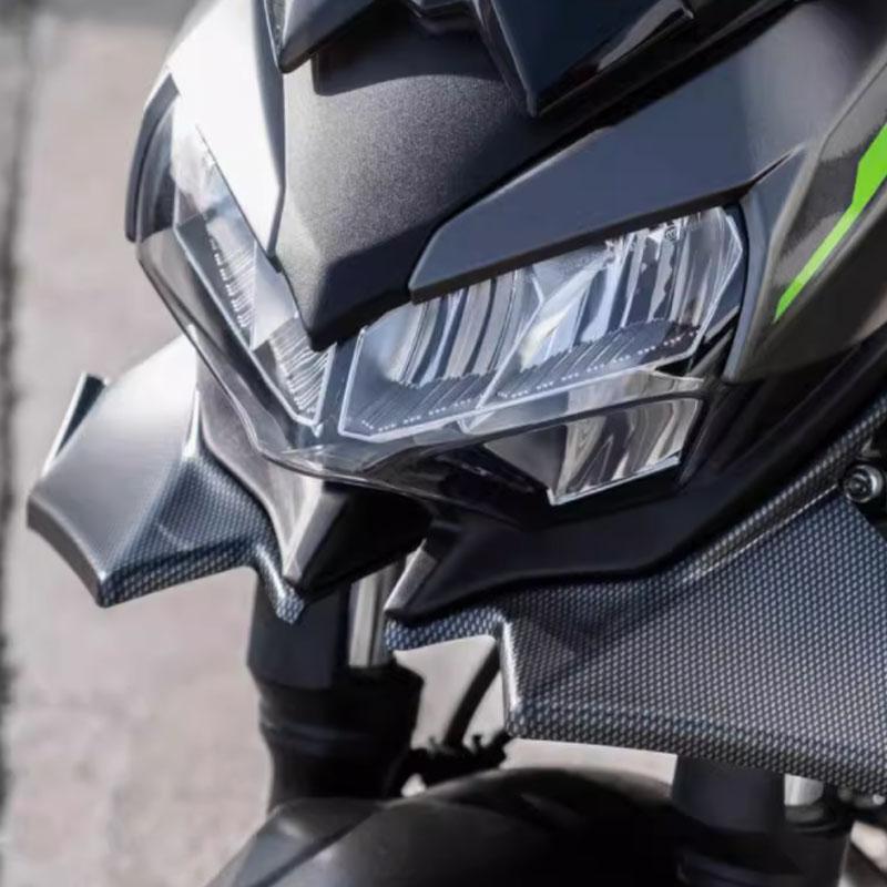 Motorcycle Front Spoiler Fairing Winglet Aerodynamic Wing Cover Trim For Kawasaki Z650 Z 650 z650 2021-2025 23 Spoiler Winglet
