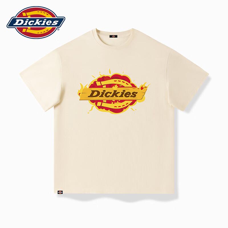 Мужская футболка Dickies свободного кроя, с коротким рукавом, из чистого хлопка