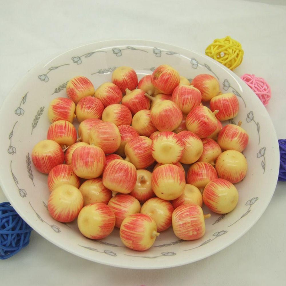 50pcs Realistic Simulation Fruit Mini Fruit Model Fake Fruits Desk Decoration Accessories
