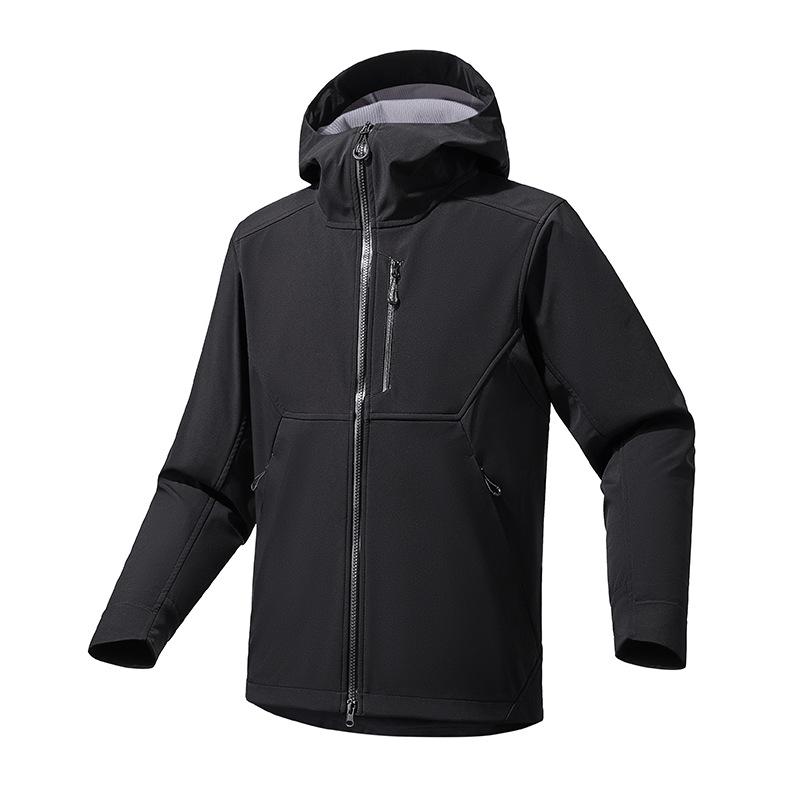 Outdoor same outdoor soft shell jacket men's new spring and autumn thin jacket three-proof hiking clothing women