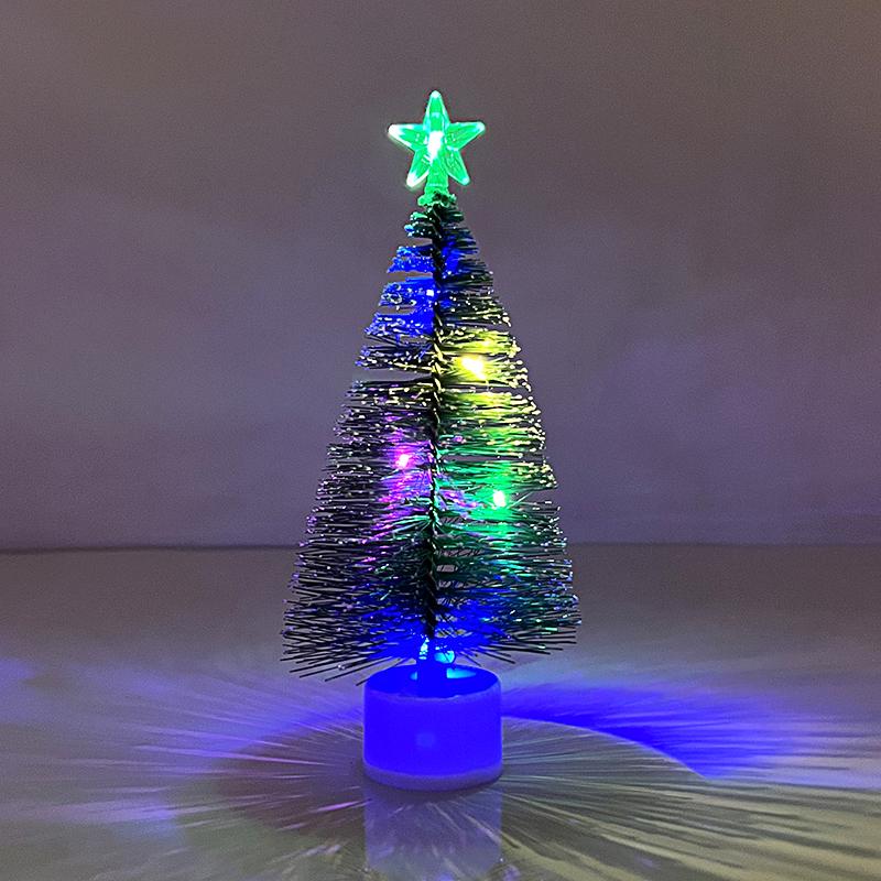 1/3 шт. Светящаяся новогодняя елка Мини настольные украшения Рождественские украшения для дома Подарки на Новый год Рождественская вечеринка Поставки