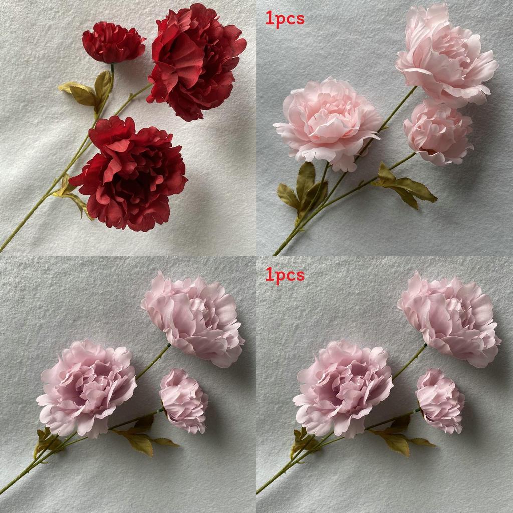 Artificial Peony Flowers For Wedding Centerpiece Home Staging Photography Prop