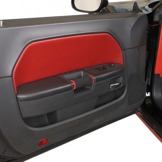 For 2009-2014 Dodge Challenger Door Handle Grab Cover Door Knob Cushion Pad Mat