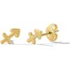 Zodiac Stud Earrings for Women – 3-Year Color Guarantee – Waterproof, Non-Tarnish, Hypoallergenic, Gold PVD Coated – Great for Beach, Wedding,